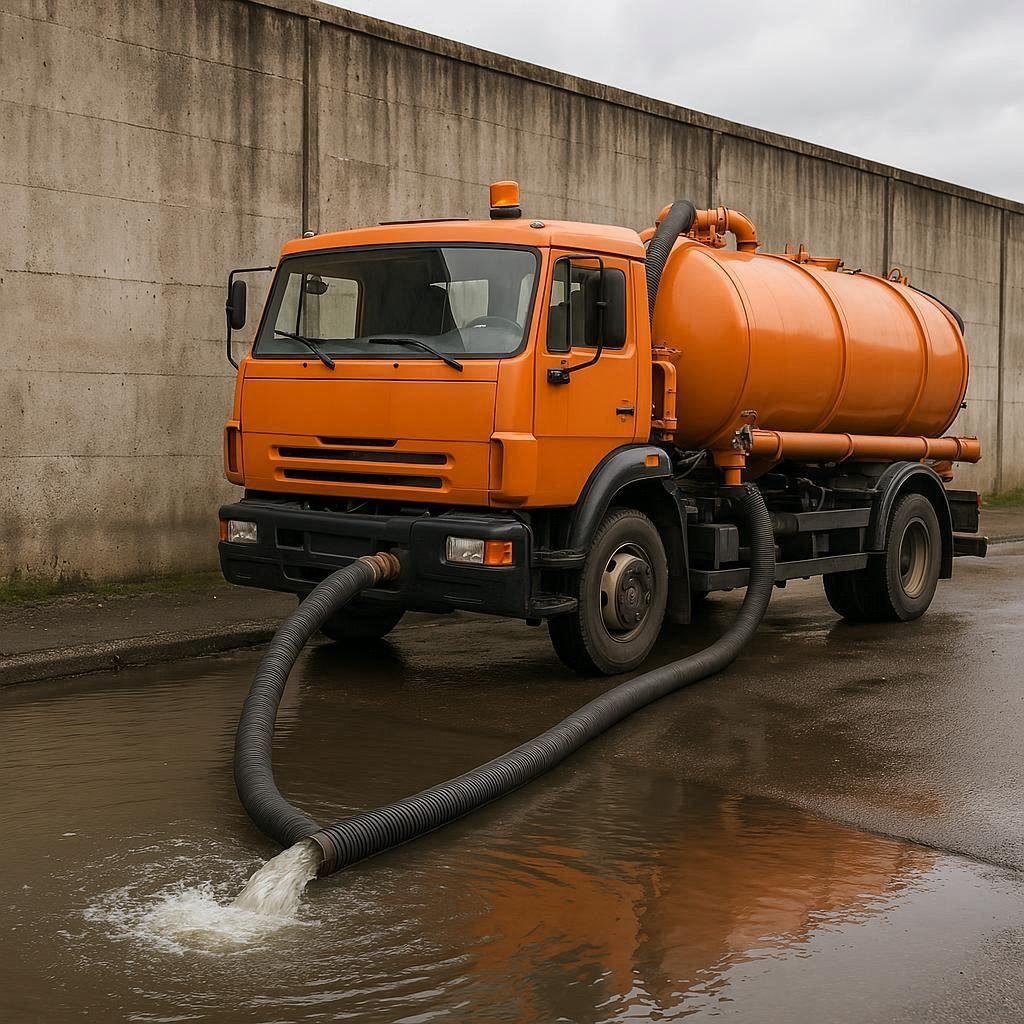 Откачка воды в Сергиевом Посаде