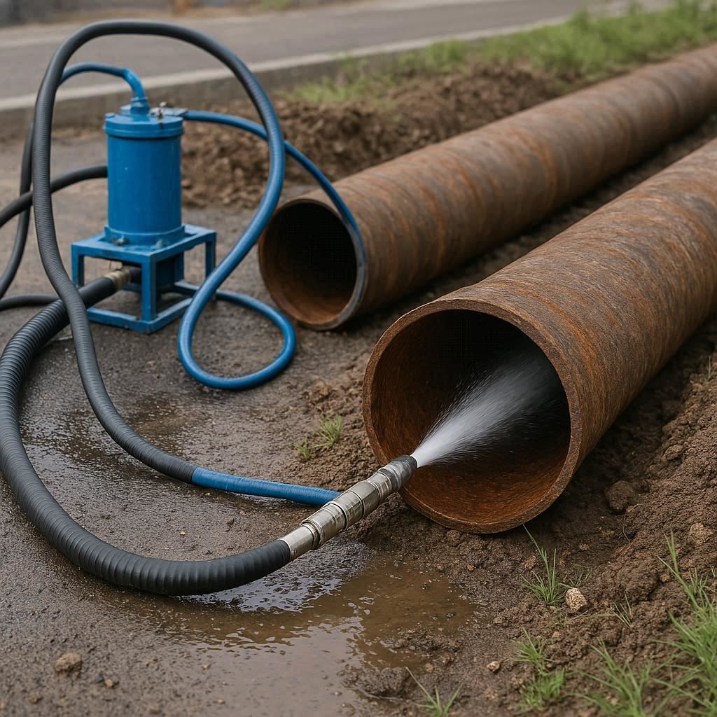 Гидродинамическая прочистка водопроводных труб в Сергиевом Посаде