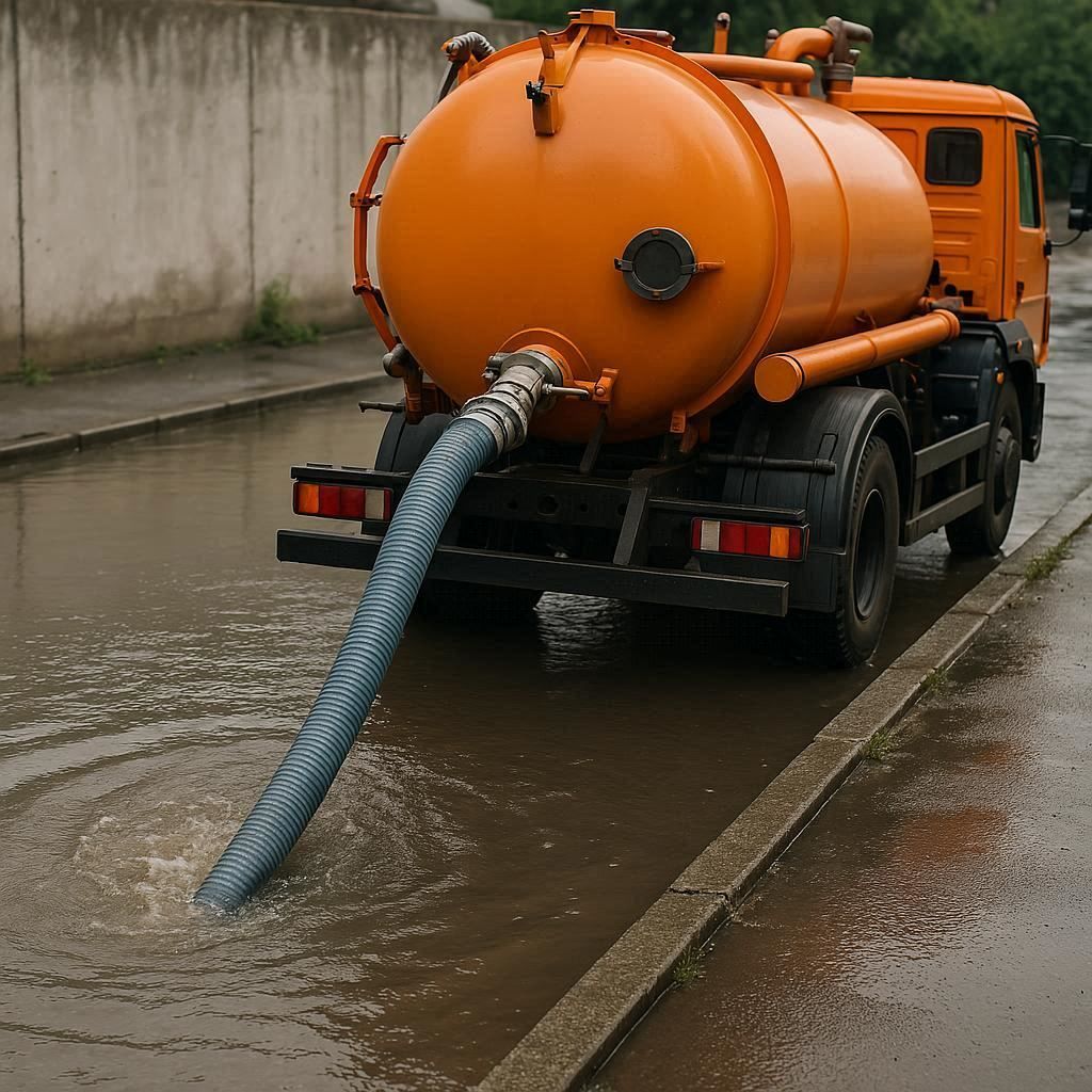 Откачка воды в Сергиевом Посаде